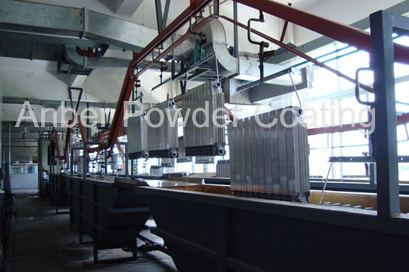Space-saving chemical cleaning system for rediator